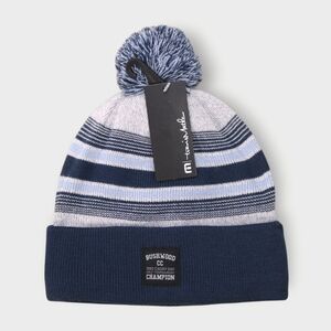 Travis Mathew New Era Striped Fleece Lined Beanie Skull Cap Hat One Size Unisex